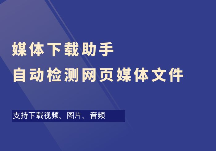 媒体下载助手-自动检测网页上的视频、图片、音频并支持下载-掘金之道